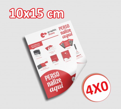 10000 Panfletos/Folders - 10x15 cm - 4x0 cores 