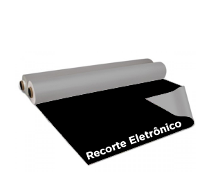 Preto Fosco - Adesivo em Recorte Eletrônico