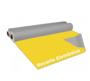 Amarelo Médio - Adesivo em recorte eletrônico
