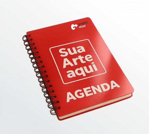Agenda capa dura -  02 a 09 unidades
