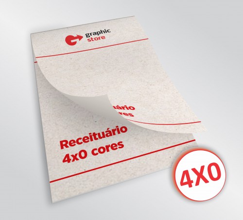 Receituário 14x20cm - color jato - 04 blocos - papel reciclado