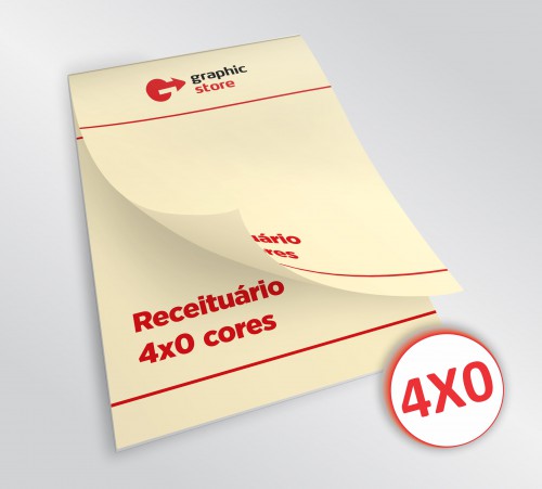 Receituário 14x20cm - color jato - 05 blocos - papel marfim 90g