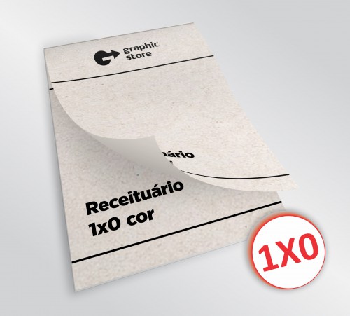 Receituário 14x20cm -  preto - papel reciclado - 03 blocos