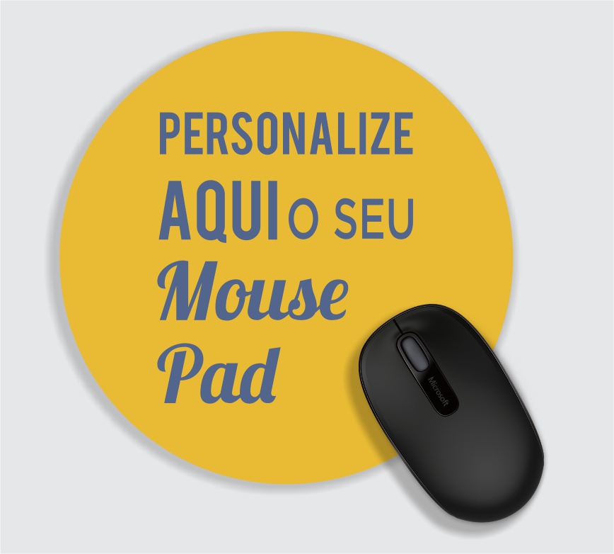 Mouse Pad Redondo - 02 a 10 unidades
