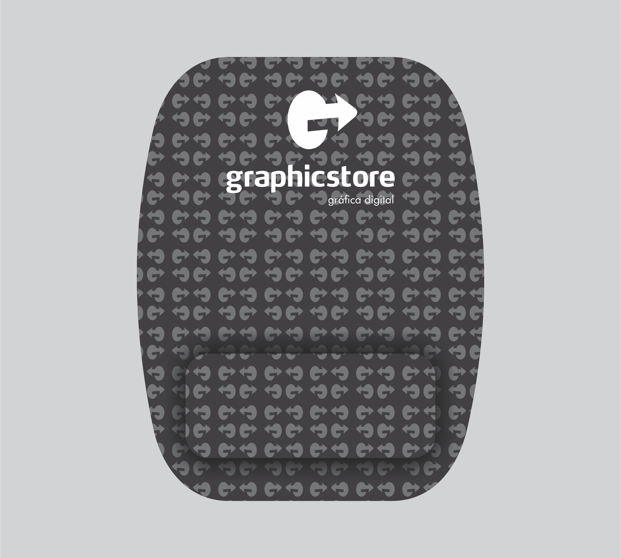 Mouse Pad Retangular com Descanso - 11 a 30 unidades